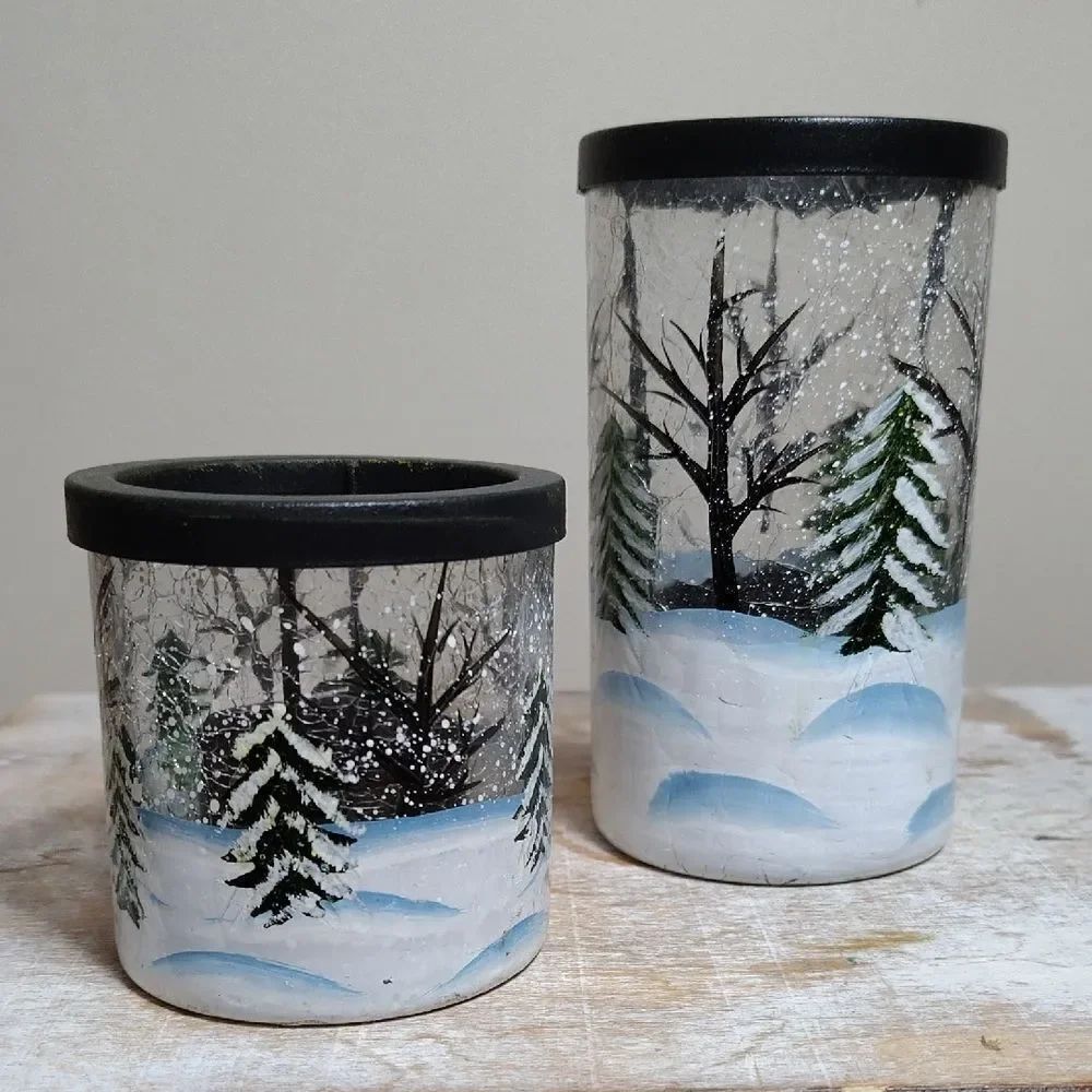 Yankee Candle Winter Forest Candle Holders Tealight. Ch2